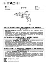 Hitachi D 10VH Drill User manual