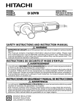 Hitachi D10YB User manual