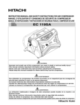 Hitachi EC119SA - 15 Amp 2.5 HP Lon Twin-Stack Air Compressor User manual