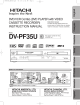Hitachi DV-PF35USTOP User manual