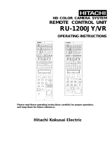 Hitachi RU- 1200JY /VR User manual