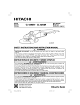 Hitachi G18MR. User manual