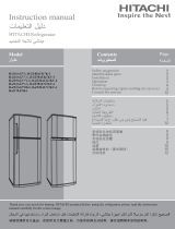 Hitachi Refrigerator R-Z16AG7-1 User manual