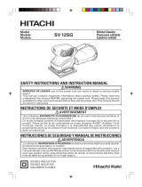 Hitachi SV12SG User manual