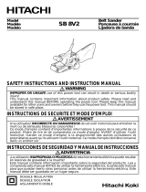 Hitachi SB 8V2 User manual