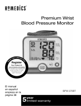 HoMedics BPW-370BT Premium Wrist Blood Pressure Monitor User manual