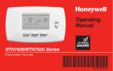 Honeywell RTH7400/RTH7500 Owner's manual