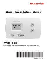 Honeywell RTH 3100C User manual