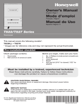Honeywell T822 User manual