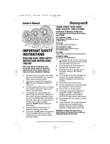 Honeywell HF-819 User manual