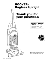 Hoover Bagless Upright Vacuum Cleaner User manual