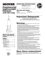 Hoover C1415 User manual