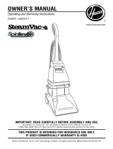 Hoover STEAMVAC TURBOPOWER Owner's manual