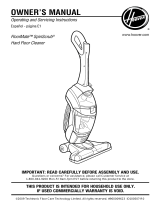 Hoover FLOORMATE SPINCRUB FH40010 Owner's manual