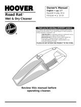 Hoover ROAD RAT User manual