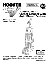 Hoover Turbo POWER Carpet Cleaner with Auto Rinse Cleaner User manual