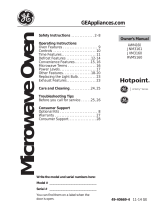 Hotpoint RVM5160DHWW Owner's manual