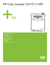HP (Hewlett-Packard) Color LaserJet CM1015/CM1017 Multifunction Printer series User manual