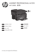 HP LaserJet Pro M1216nfh Multifunction Printer series Quick start guide