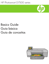 HP Photosmart D7500 Printer series User manual