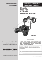 Porter Cable PCE1700 User manual