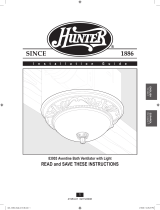 Hunter Fan Aventine 83003 User manual
