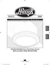 Hunter Fan 90052 User manual