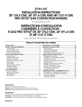 Jenn-Air PRO-STYLE JGRP430 User manual