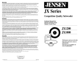 Jensen JX1200 User manual