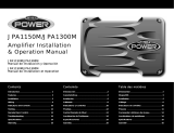 Jensen JPA1300M - Amplifier User manual