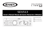 Jensen SD1513 Owner's manual