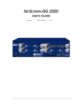 Juniper Networks NETSCREEN-ISG 2000 User manual
