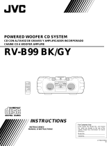 JVC POWERED WOOFER CD RV-B99 BK/BU User manual