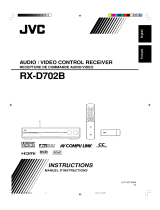 JVC RXD702B - AV Receiver User manual