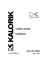 KALORIK COFFEE MAKER CAFETIERA USK CM 25282 User manual