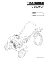 Kärcher G 2600 OR User manual