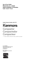 Kenmore 1.4 cu. ft. Trash Compactor - Black Owner's manual
