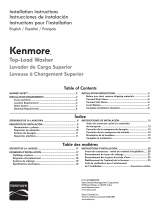 Kenmore 25122 Installation guide