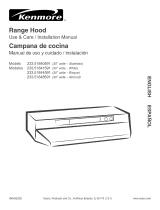 Kenmore 30'' Convertible Range Hood Installation guide