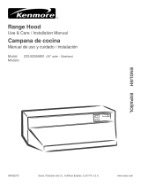 Kenmore 30'' Range Hood 5535 Installation guide