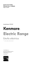 Kenmore 5.4 cu. ft. Electric Range - Black Owner's manual
