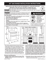 Kenmore 5.8 cu. ft. Double-Oven Gas Range - Black Installation guide