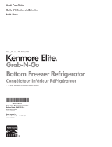 Kenmore Elite 24 cu. ft. Counter-Depth Bottom-Freezer Refrigerator w/ Grab-N-Go Door ENERGY STAR Owner's manual