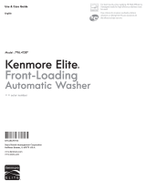 Kenmore Elite 4.5 cu. ft. Front-Load Washer w/Steam & Accela-Wash ENERGY STAR Owner's manual