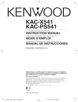 Kenwood eXcelon KAC-X541 User manual
