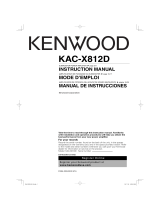 Kenwood eXcelon KAC-X812D User manual