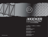 Kicker ZX2500.1 User manual