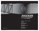 Kicker 2008 ZX 400.1 User manual