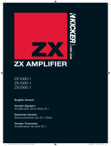 Kicker ZX2500.1 User manual