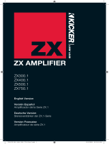 Kicker 2010 ZX 300.1 - 400.1 - 500.1 - 750.1 User manual